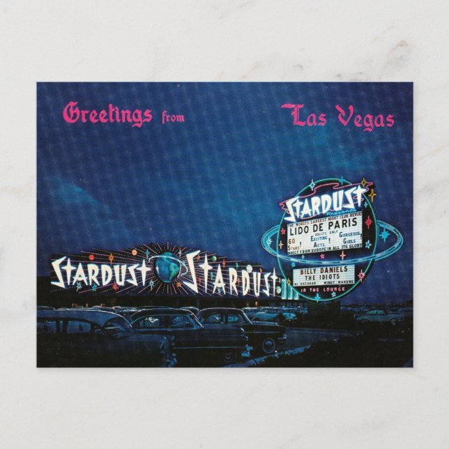Carte Postale Stardust Casino Vintage Las Vegas Neon (Devant)
