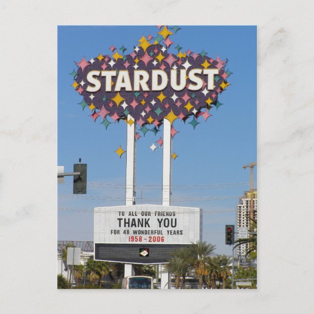 Carte postale Stardust Las Vegas Marquee (Devant)