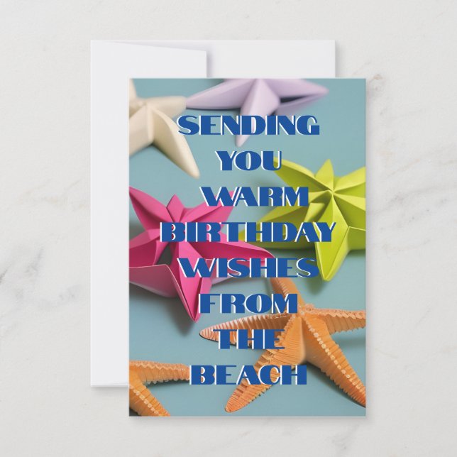 Carte postale Starfish Anniversaire Wis (Devant)