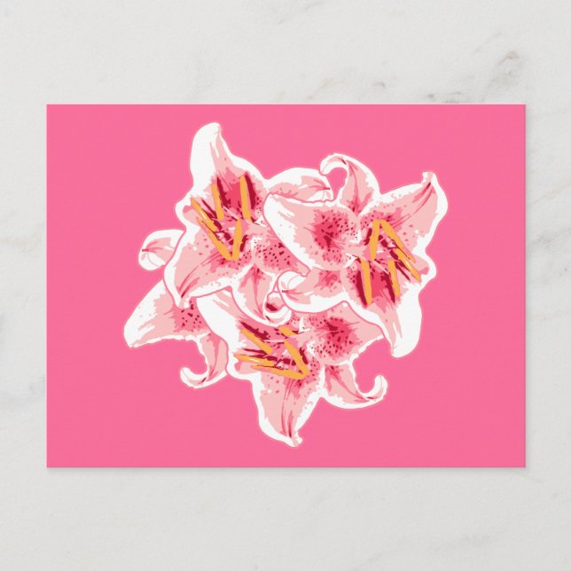 Carte Postale Stargazer Lilies (Devant)