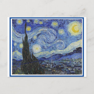 Carte Postale Starry Night, Fine Art de Van Gogh,