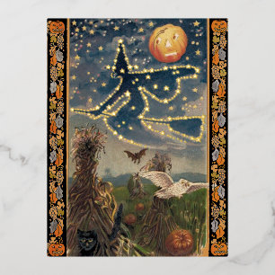 Carte postale Starry Night Halloween