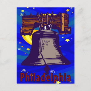 Carte Postale Starry Night Liberty Bell