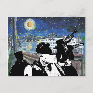 Carte Postale Starry Night Mississippi Queen