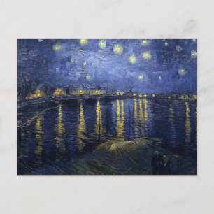 Carte Postale Starry Night Over the Rhone par Van Gogh
