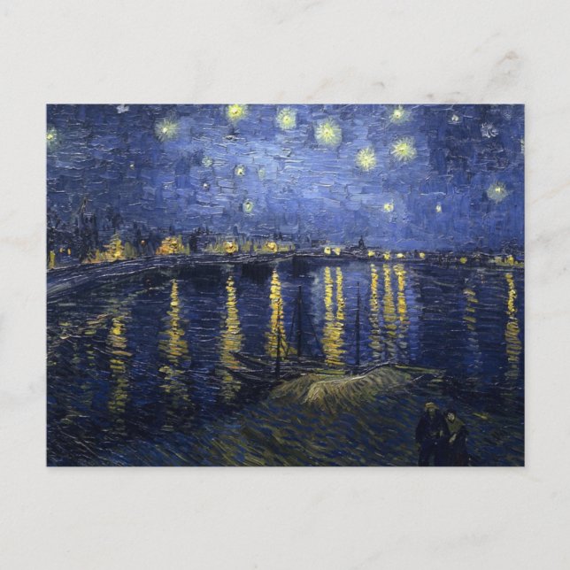 Carte Postale Starry Night Over the Rhone par Van Gogh (Devant)