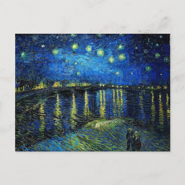 Carte Postale Starry Night Over the Rhone par Vincent Van Gogh (Devant)