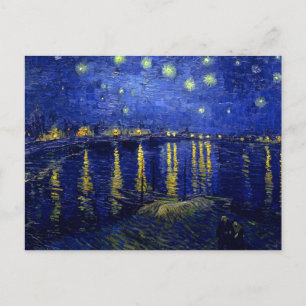 Carte Postale Starry Night Rhone Van Gogh Art