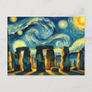 Carte Postale Starry Night Stonehenge