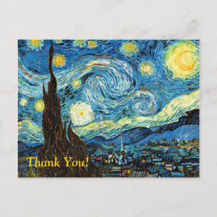 Carte Postale Starry Night Thank You