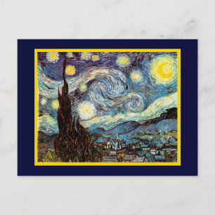 Carte Postale Starry Night Van Gogh Art