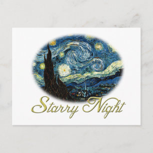 Carte Postale Starry Night, Vincent Van Gogh.