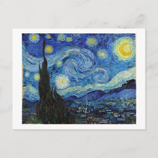 Carte Postale Starry Night, Vincent van Gogh (Devant)