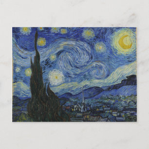 Carte Postale Starry Night Vincent van Gogh Peinture