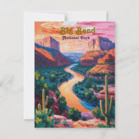 Starry Skie sur Big Bend Postcard - Retro Texas