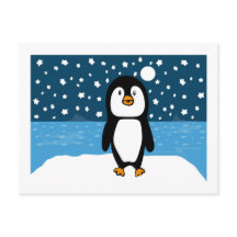 Carte postale Starry Starry Penguin Holiday
