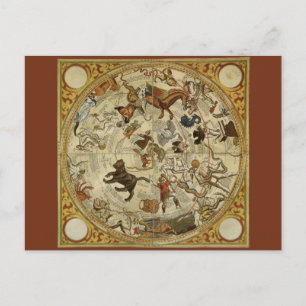 Carte Postale Stars de Constellation Sky Nord Astronomie Vintage