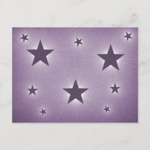 Carte Postale Stars in the Night Sky Postcard, Purple