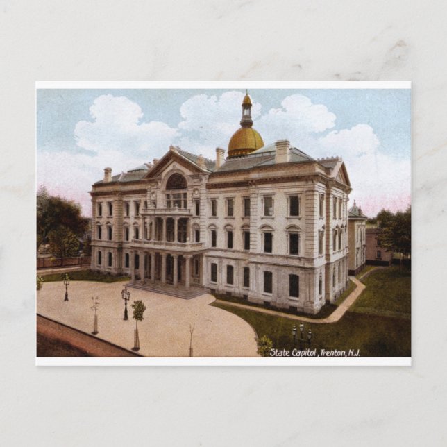 Carte Postale State Capitol, Trenton NJ Vintage (Devant)