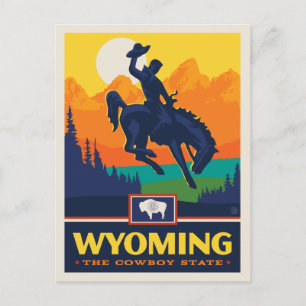 Carte Postale State Pride   Wyoming