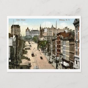 Carte Postale State St., Albany, New York 1907 Vintage