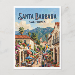 Carte Postale State Street Santa Barbara Californie