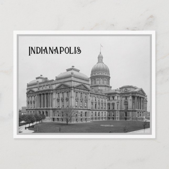 Carte Postale Statehouse vintage Indiana / Capitol, Indianapolis (Devant)