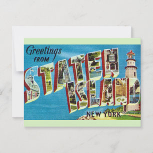Carte Postale Staten Island NY vintage 