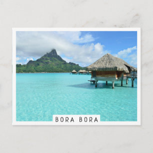 Carte Postale Station balnéaire dans la lagune de Bora Bora