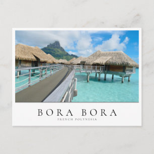 Carte Postale Station balnéaire sur Bora Bora, Polynésie françai