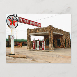 Carte Postale Station de bois pétrifié, Decatur, Texas Post Card