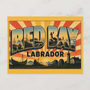 Carte Postale Station de chasse à la baleine basque de Red Bay L
