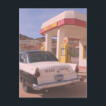 Carte Postale Station de service classique de la Patrol Biker<br><div class="desc">Bonjour ! J'espère que vous aimez cette photo que j'ai capturée lors de mes voyages. N'hésitez pas à ajouter votre propre texte ! Regardez mon magasin pour plus de détails.</div>