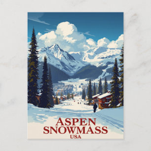 Carte Postale Station de ski Aspen Snowmass Colorado
