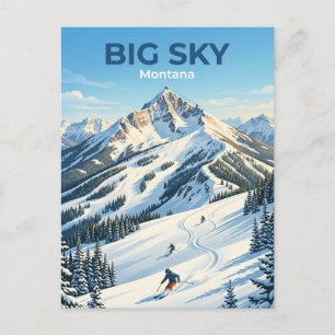 Carte Postale Station de ski Big Sky Montana