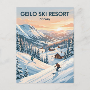 Carte Postale Station de ski de Geilo Norvège