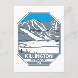 Carte Postale Station de ski de Killington Hiver Vermont
