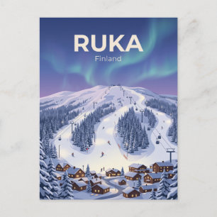 Carte Postale Station de ski de Ruka en Finlande