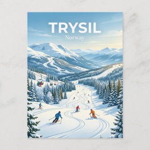 Carte Postale Station de ski de Trysil Norvège