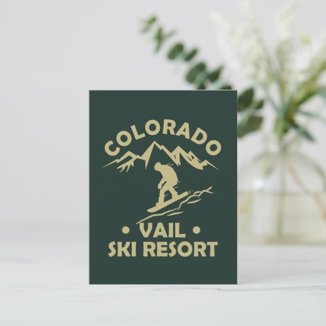 Carte Postale Station de ski de Vail Colorado (Debout devant)