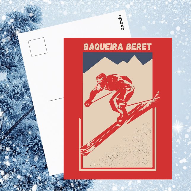 Carte Postale Station de ski espagnole Retro vintage Baqueira Be (Créateur téléchargé)