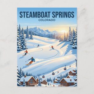 Carte Postale Station de ski Steamboat Colorado