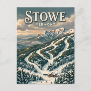 Carte Postale Station de ski Stowe Mountain Vermont