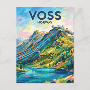 Carte Postale Station de ski Voss Norvège