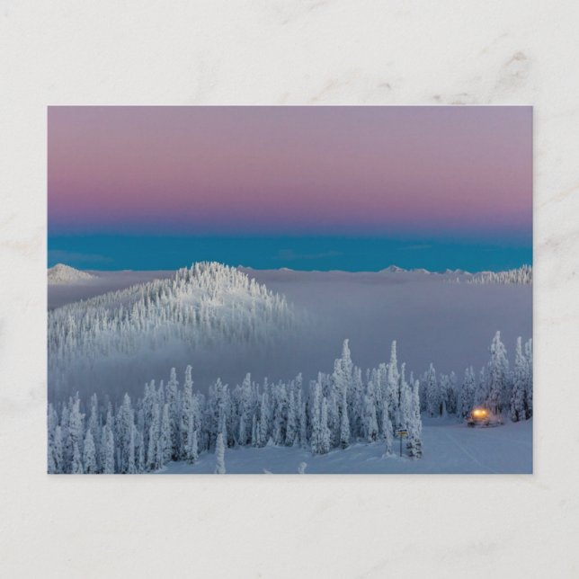 Carte Postale Station de ski Whitefish Mountain à Whitefish, Mon (Devant)