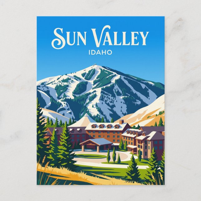Carte Postale Station de Sun Valley USA (Devant)