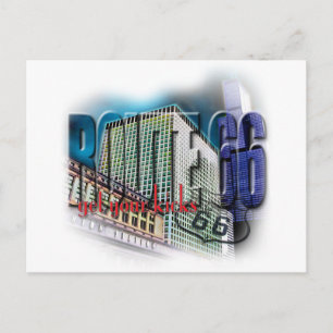 Carte Postale Station des syndicats - itinéraire 66 - Chicago