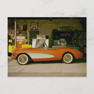 Carte Postale Station d'essence classique RT 66