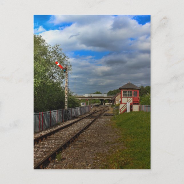 Carte Postale Station Orton Mere et boîte à signal (Devant)