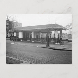 Carte Postale Station-service Amoco, 1925